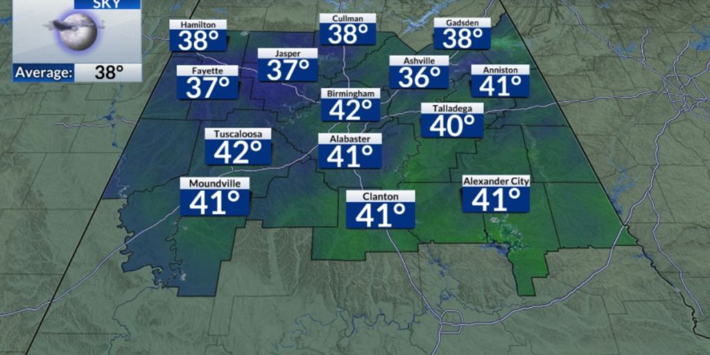 Alabama Getting Rain Showers This Weekend, More Cold Fronts Next Week (1)