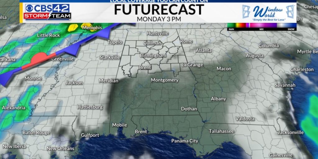 Alabama Getting Rain Showers This Weekend, More Cold Fronts Next Week (2)