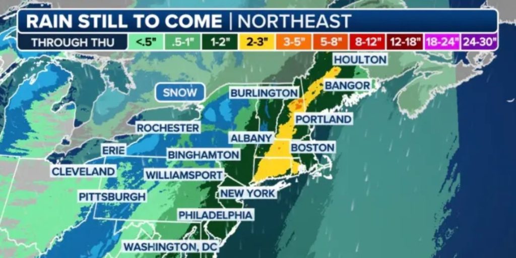 Boston to NYC to Baltimore Severe Weather Set to Disrupt East Coast as 50-MPH Winds, Heavy Rain, and Severe Storms Expected (1)