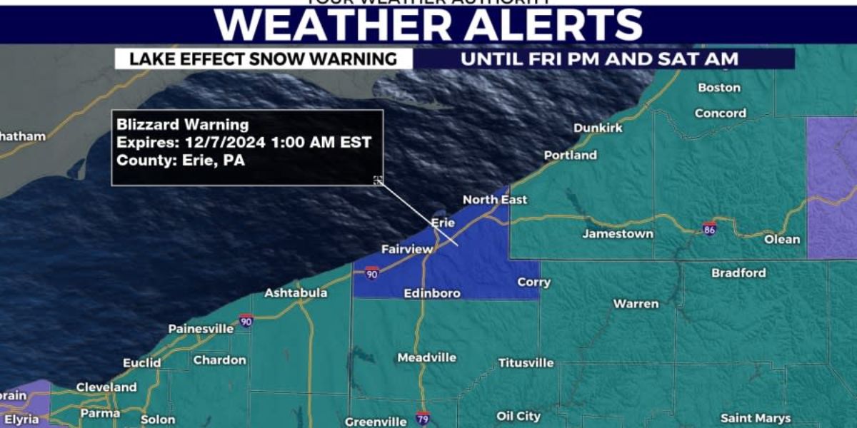 Severe Winter Weather Alert Activated for Erie County