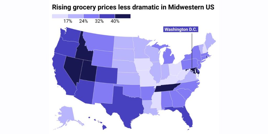 Utah, Nevada, California and Florida Residents affected Most from 25% Surge in Food Prices; Many Skipping Meals (2)