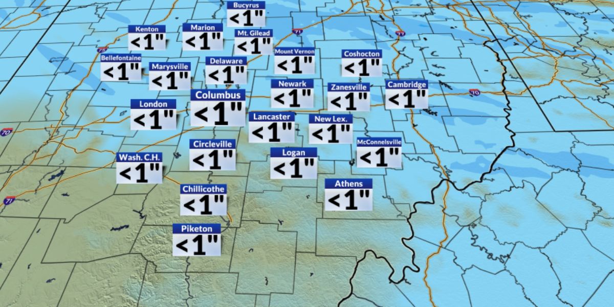 Central Ohio Faces Bitter Cold Single-Digit Temperatures and Snow Expected