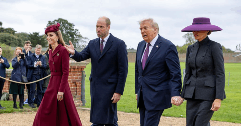 Melania Trump Turns Heads with Wide-Brim Hat Covering Her Eyes During UK State Visit