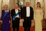 Melania Trump Faces Online Backlash for State Dinner Gown and Unusual Hat Choice